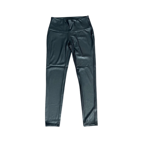 TIME AND TRU || TEXTURED STRETCH PANTS/LEGGINS || BLACK || SIZE 12-14 - Picture 1 of 12